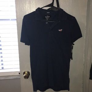 Dark Blue Hollister polo( epic flex stretch)